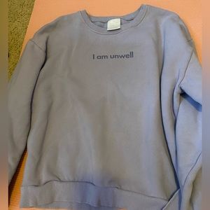 Cotton graphic oversized crewneck